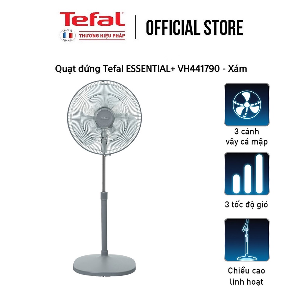 Quạt đứng Tefal Essential VH441790 - Xám