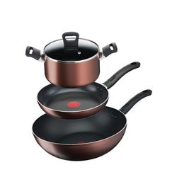 [4200007383] Bộ 3 Nồi, Chảo chiên, Chảo xào Tefal Day By Day 20-24-26cm